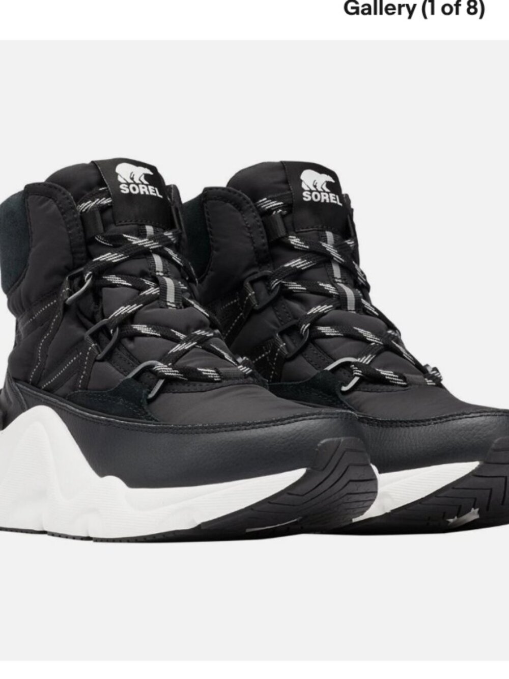 SOREL® Women's 9 KINETIC™ RNEGD SPORT Insulated Waterproof Boot in Black Size 9 - Picture 8 of 9